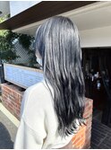 ブルーブラック外ハネ