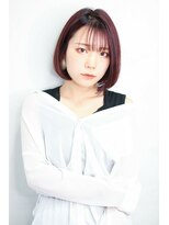 デヴェロペ(Devellope.)&nbsp;【Devellope.】ボブ　シースルーバング　チェリーレッド