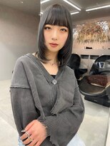 ロンド マーレ 天神大名店(Lond mare)&nbsp;顔周りカット　韓国ヘア　レイヤーカット　グレージュ　グレー系