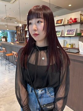 ドレープ(Dreap) 暖色カラーロング[akari]