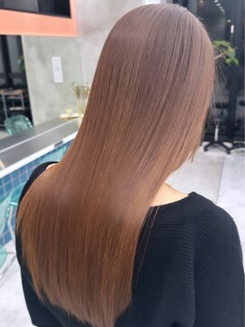 ロンドルーチェ 心斎橋(Lond luce) ダークアッシュ/ミディアムレイヤーカット［髪質改善/縮毛矯正］