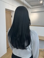 ヒビト 恵比寿 渋谷(HIBITO.) 髪質改善カラー ブルーブラック ロングレイヤー