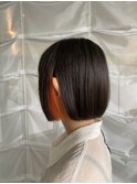 ☆似合わせインナーオレンジパツっとボブ