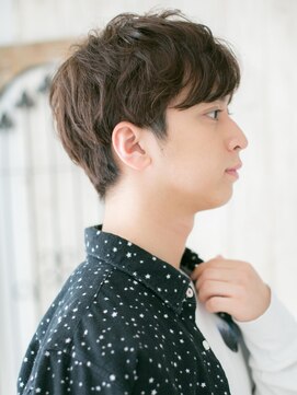 モッズヘアー メン 戸田公園店(mod's hair men) 流行りのマットブラウン斜めバングビジカジショートd戸田公園