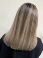 トレヘアー 京都 烏丸(tRe hair) 王道のエアタッチバレイヤージュ♪ケアブリーチで艶感もプラス○