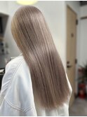 20代30代大人可愛い艶感ミルクティーベージュケアブリーチ