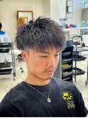 ツイストパーマ×ショートヘア