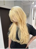10代20代30代レイヤーカットダブルカラーブリーチハイトーン艶髪