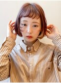 ボブ/ショートボブ/ミニボブ/顔周りレイヤー/切りっぱなしボブ