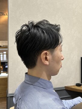 カミケン 清明店(kamiken.) 清潔感◎メンズ七三アップバングショート【カミケン清明店】