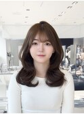 韓国スタイル/チュラルくびれへア_くびれ巻き_レイヤーカット