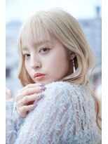 プティパ 水戸内原店(petit-pas) 透明感ハイトーン×顔周りカット