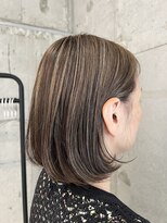 プラスシー(+C)&nbsp;大人のパリジャングレージュ！福岡ハイライト/福岡脱白髪染め