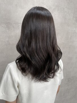 ルノン フィージュ(LUNON fieju) 暗めカラーグランマッシュデザインカラーフェイスフレーミング