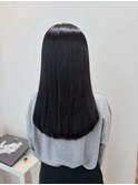 酸性ストレート ミディ前髪あり