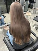 クラゲヘアー/小顔に見せるヘア/ココアベージュ/梅田 