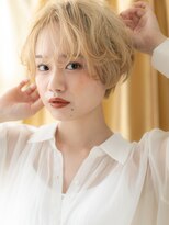 モッズヘア 越谷(mod's hair) ブリーチカラーレイヤーパーマラフショートTd1越谷10代20代30代