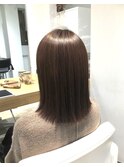 ナチュラル外ハネ☆髪質改善ストレート