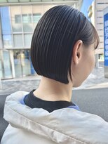 オーガニック アトリエ 大宮(organic+atelier)&nbsp;冬◎小顔ミニボブ×ぱつっとライン黒髪で20代30代