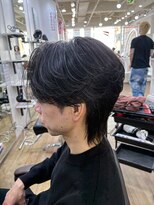 オーシャントーキョー 大阪(OCEAN TOKYO)&nbsp;ワックスなしツーブロックメンズセンターパートニュアンスパーマ