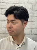 ツーブロックナチュラルサイドパート