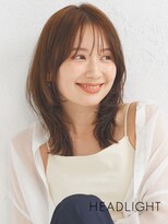 アーサス ヘアー サローネ 五井店(Ursus hair salone by HEADLIGHT)&nbsp;#くびれミディアムレイヤー小顔魅せ#イメチェン#前髪あり#顔周り