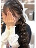 【16:00~限定】リボン、パール、ラメつけ放題ヘアセット