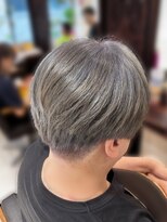 ヘアリゾート粋 ティガ 池袋店(tiga)&nbsp;メンズ/ブリーチカラー/シルバーグレージュ/マッシュショート