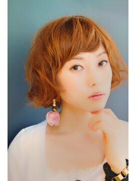 ブーケ(BOUQUET) くせ毛風フェミニンボブ　ルーズな雰囲気がオススメ