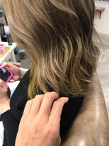 フロート 小阪店(float)&nbsp;パールイエロー_マニッシュショート,ネイビー,フレンチボブ