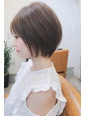【to/na】宮崎えりな大人かわいい小顔ひし形ショートボブ