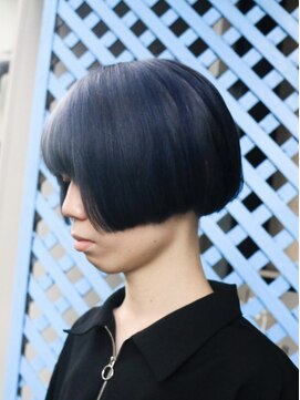 ヘアデザインサロン246 メンズカット　モノトーンブルーアッシュ