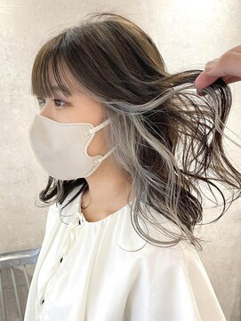 ボンドバイテトテ 三宮元町(BONDbytetote) 【BOND平山のサロンスタイル】インナーカラー/グレージュ