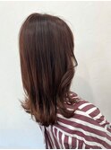 コーラルベージュ×レイヤーミディアム