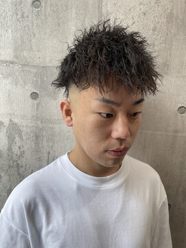 メンズアンダーバーホワイト 南海難波店(Men's _WHITE) ツイストスパイラルパーマ