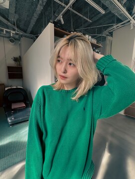 エルム 原宿 表参道(yelm) 原宿/インナーカラー/イヤリングカラー/ブリーチ/ダブルカラー