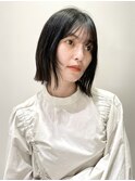 フェイスレイヤー×ぱつっとボブ