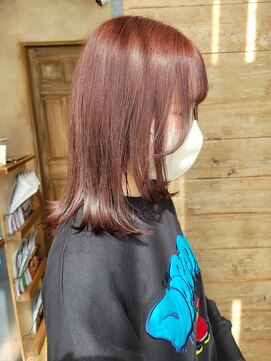 オーストヘアーベンヌ(Aust hair Bennu) ピンクブラウンカラー