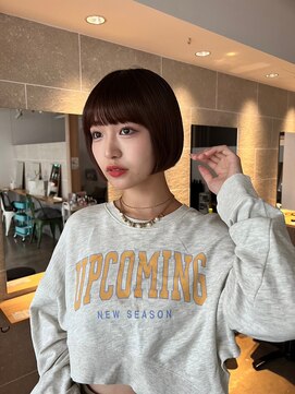 サンド 鹿児島中央(sand) 黒髪/グレーベージュ/レイヤーロング/前髪パーマ[鹿児島駅]