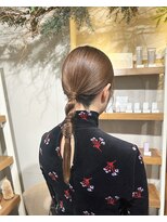 トリコ ショップアンドヘアサロン(tricot shop hair salon) ローポニーアレンジ♪yu