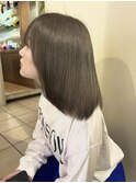 春カラー赤み消し透明感オリーブグレージュ
