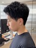 【MENS人気No.1】 カット+シャンプー+マイクロバブル＋眉カット【￥5500】