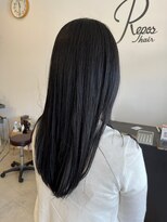 レポヘアー(Repos hair)&nbsp;透明感【髪質改善】20代30代40代ストレート艶感小顔ブルー