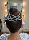 秋季は、お祭り。アップスタイル・ダウンスタイル。