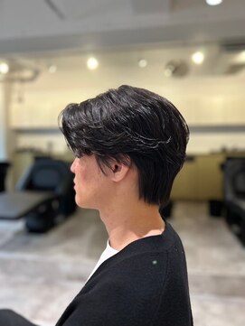 ソイクフ(SOY KUFU) マッシュショート黒髪スタイルアッシュカラー