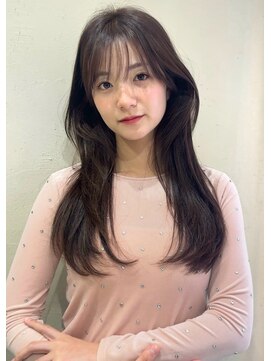 ベル 表参道店(Belle) 《ロングレイヤー》ナチュラルなワンカールでも抜け感ヘアに