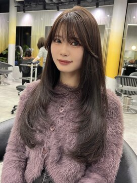 シティ(CITY) 韓国ヘア　ザクザクレイヤー　ワンカールスタイル