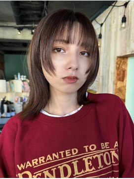 ノラジャーニー(NORA Journey) 【上田】ミディアムウルフ顔周りミニボブレイヤー姫カット