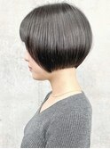 =ミニボブショートボブ丸みショートグラデーションボブ30代40代