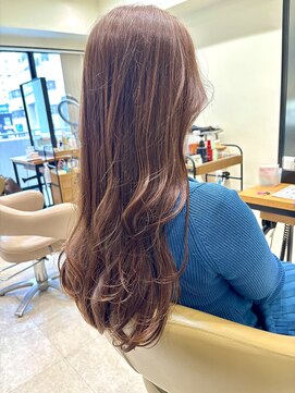 アローム(alom) ホワイトグレージュ/デジタルパーマ/チェリーブラウン/茅ヶ崎